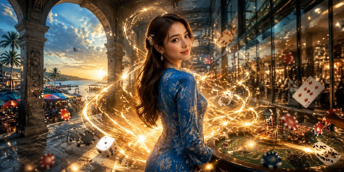 Pemain Malaysia berbaju kurung menikmati permainan baccarat dalam talian di 20w50